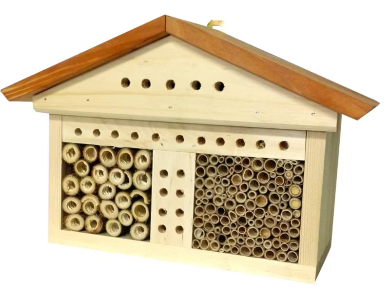 Insekthotel Træ 32x13x21 cm Natur