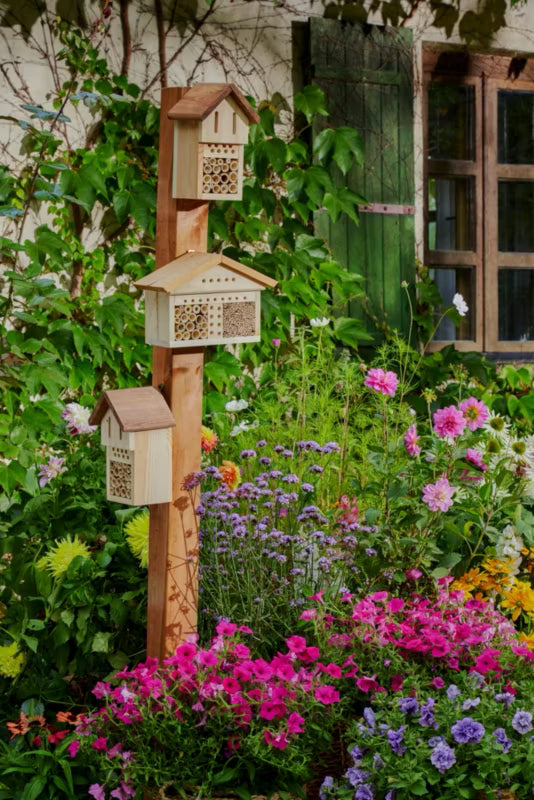 Insekthotel Træ 32x13x21 cm Natur