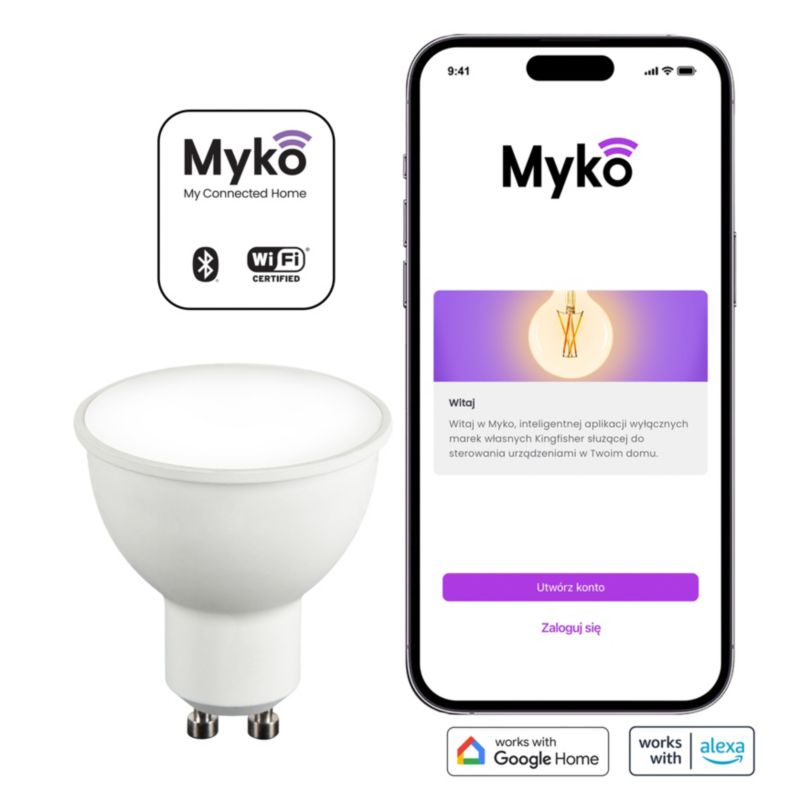 Jacobsen Myko GU10 350LM CCT intelligent LED-pære