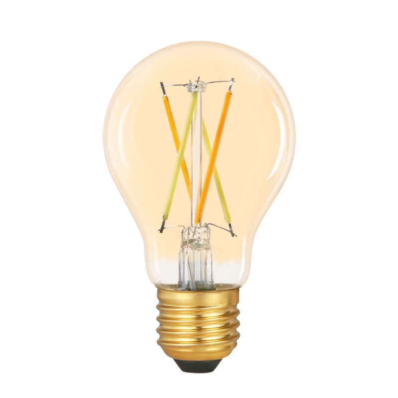 Intelligent LED-filamentpære Amber Jacobsen Myko A60 E27 806 lm CCT