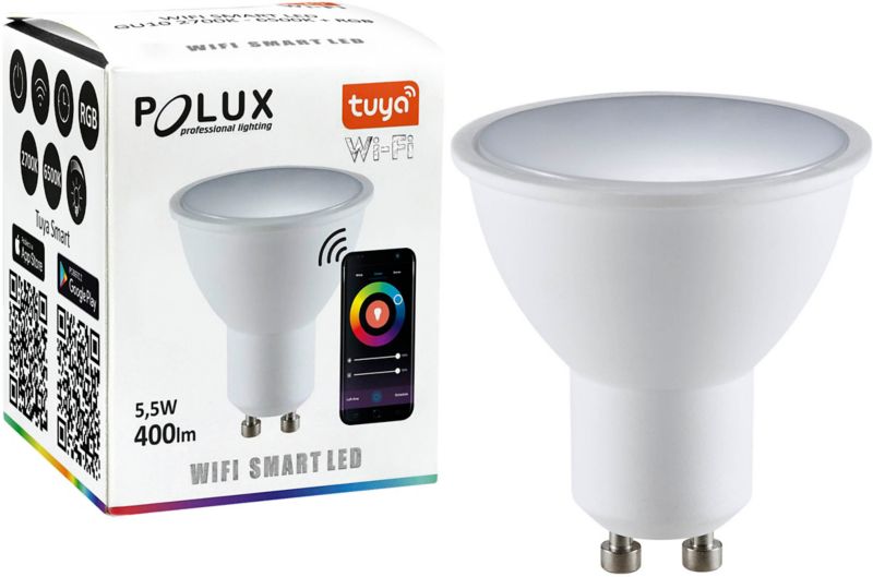 Smart LED-pære Goldlux GU10 400 lm CCT RGB WiFi