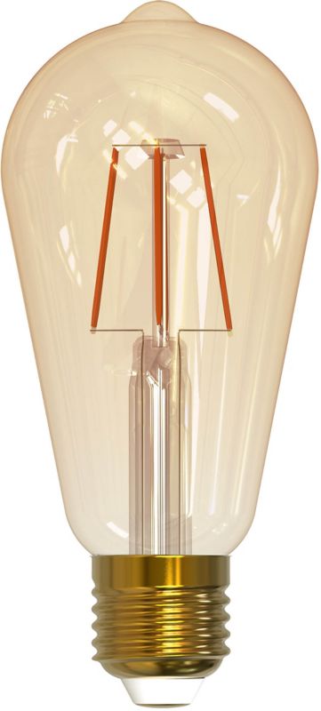 Smart LED-pære Goldlux ST64 E27 470 lm 1800–2700 K WiFi
