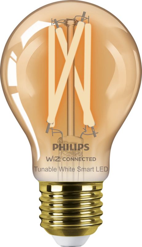 Smart LED-pære Philips A60 E27 2000/5000 K amber