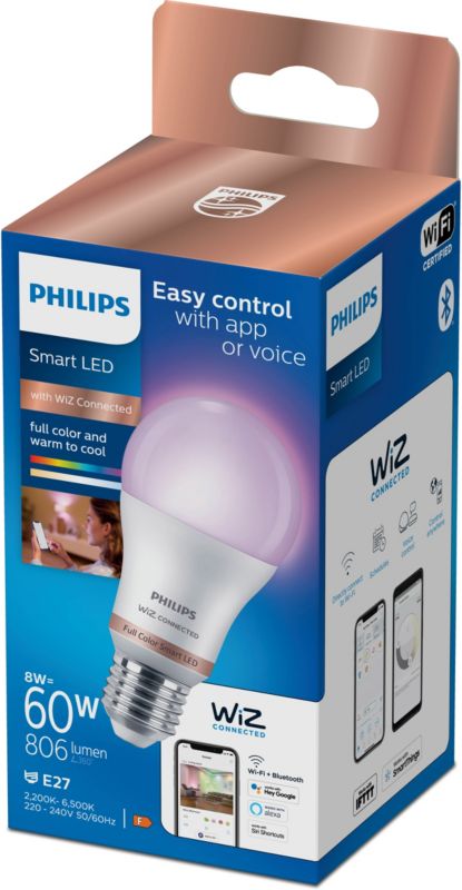 Smart LED-pære Philips SMD A60 E27 RGB