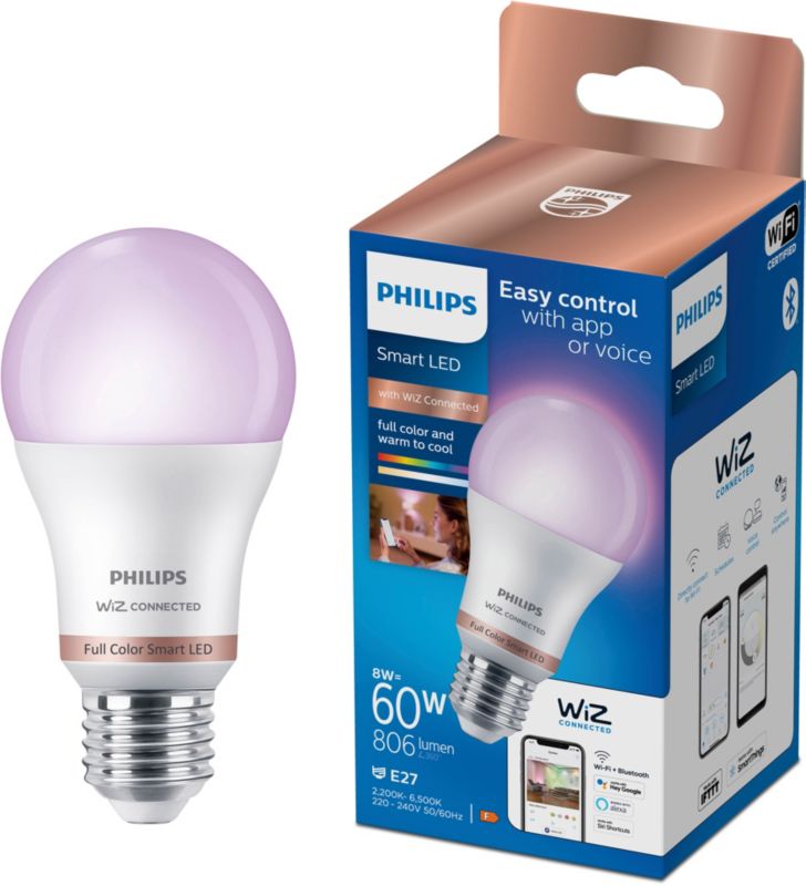 Smart LED-pære Philips SMD A60 E27 RGB