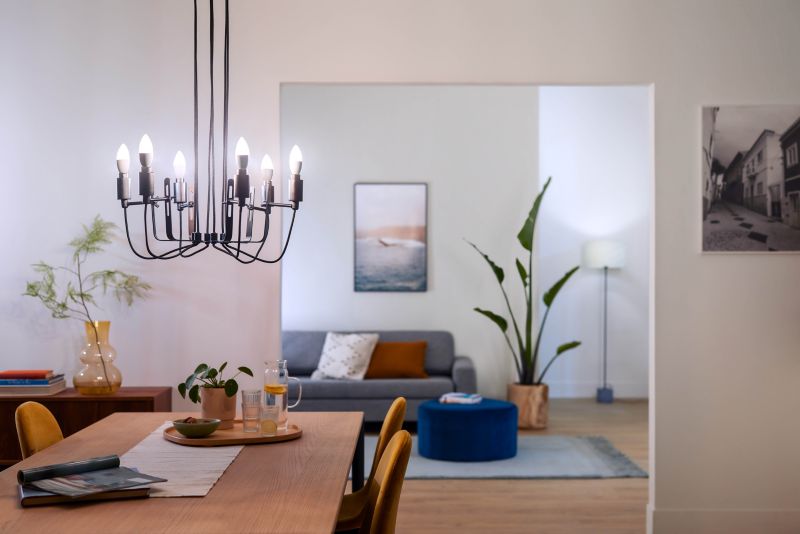 LED Smartpære SMD C37 E14 RGB