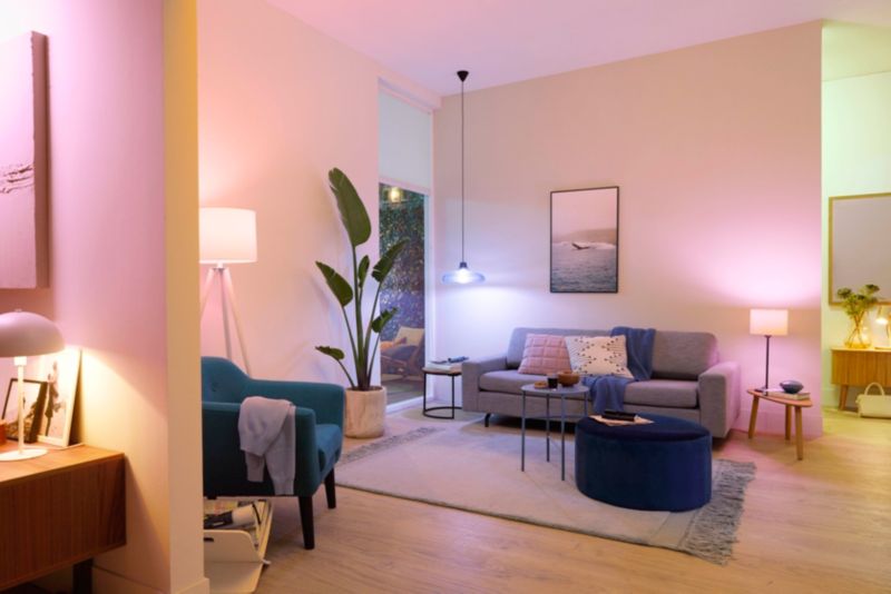 LED Smartpære SMD C37 E14 RGB