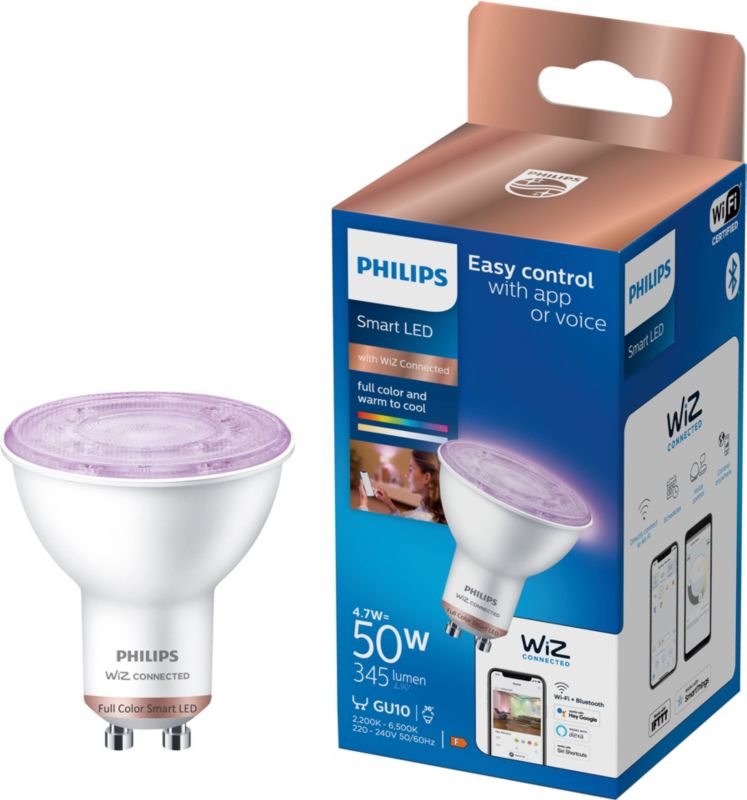 Smart LED-pære GU10 RGB 4,7 W 400 lm