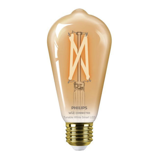 Smart LED-pære Philips ST64 E27 2000/5000 K amber