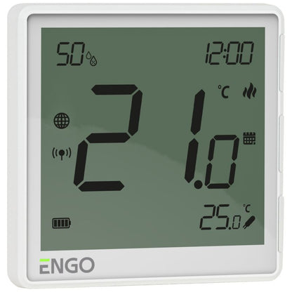 Trådløs Termostat ZigBee 3,7V Li-Ion EONEBATW 90x90 mm Hvid