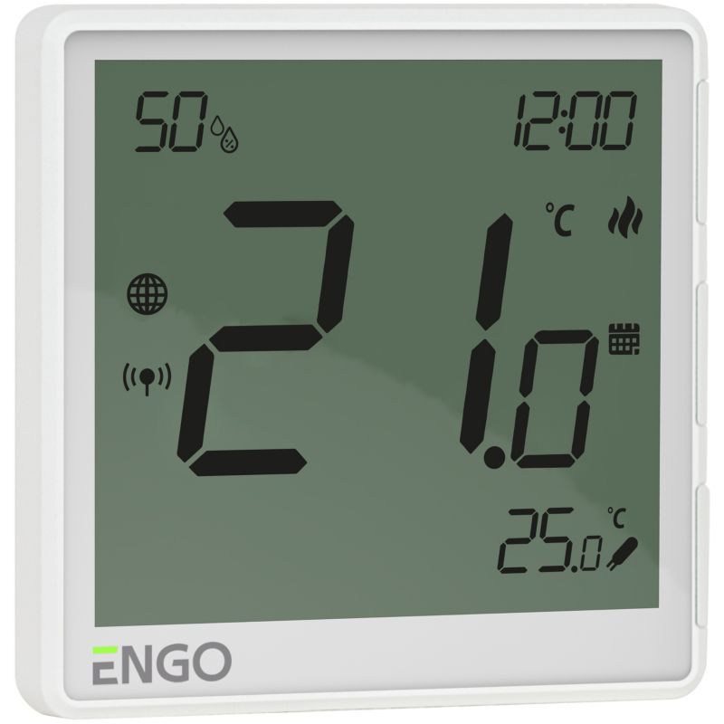 Indbygget Termostat ZigBee EONE230W 90x90 mm Hvid