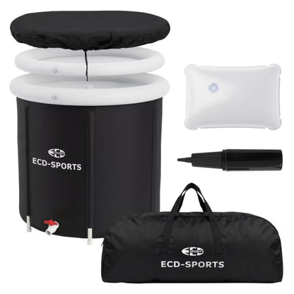 Isbadekar 80 cm 350 Liter Sort