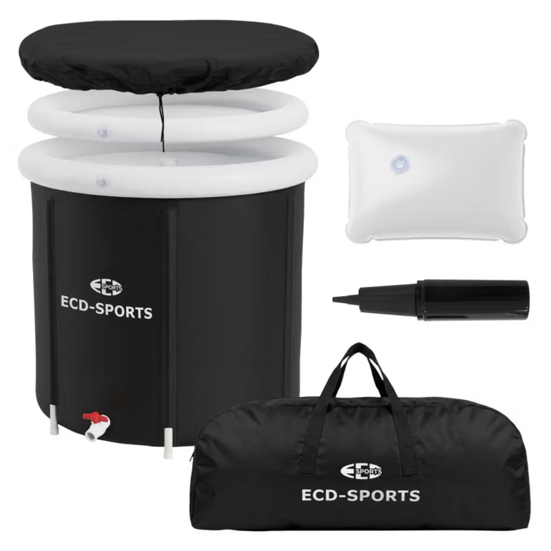 Isbadekar 80 cm 350 Liter Sort