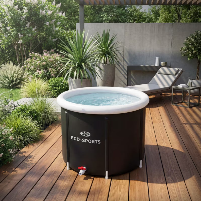 Isbadekar 80 cm 350 Liter Sort
