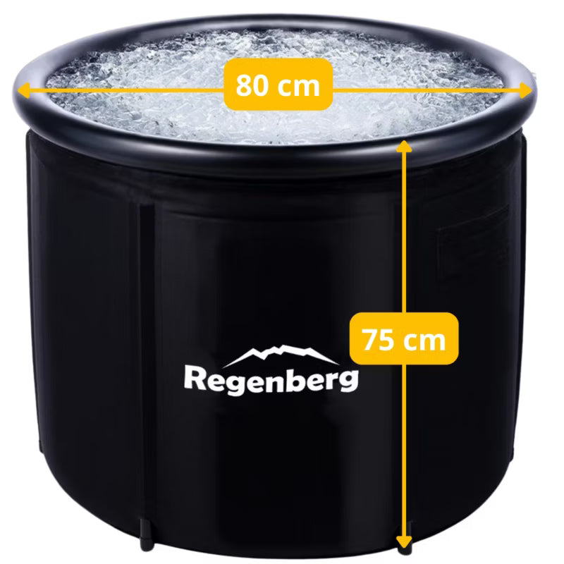 Isbadkar 75x75 cm 330 Liter Sort