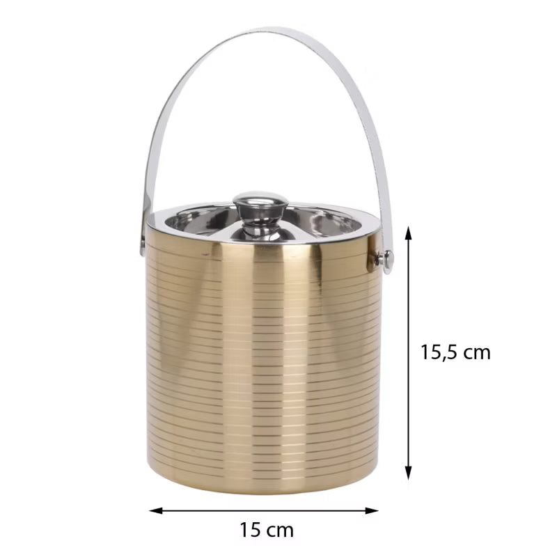Ispand 15,5x15 cm Guld Rustfrit Stål