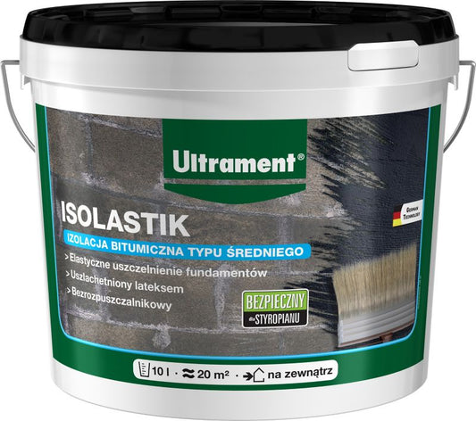 Ultrament Isolastik 10 l middeltyk bituminøs isolering