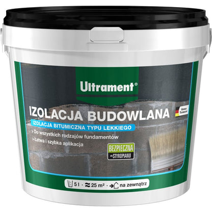 Bitumen Bygningsisolering 5 Liter Sort