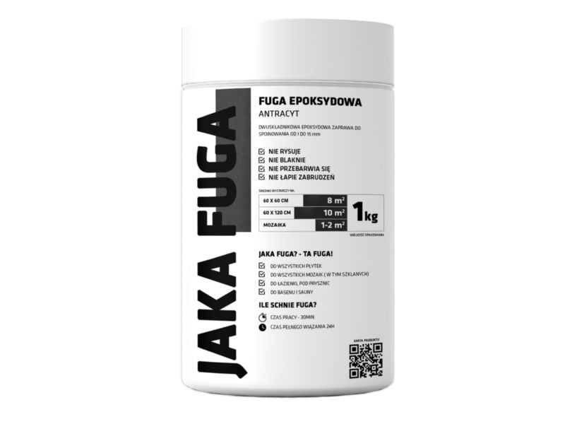 JAKA FUGA epoxysand til fliser og mosaikker i antracit, 1 kg