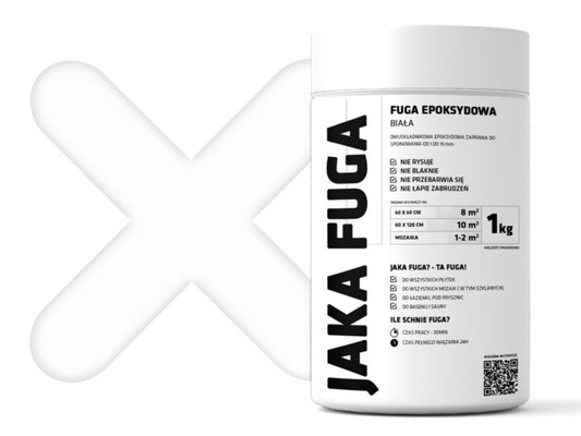 JAKA FUGA epoxysand hvid til fliser og mosaikker 1 kg