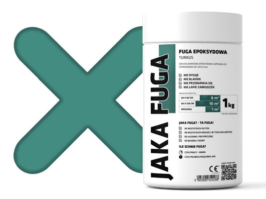 JAKA FUGA epoxysand til fliser og mosaikker turkis 1 kg 1 stk.