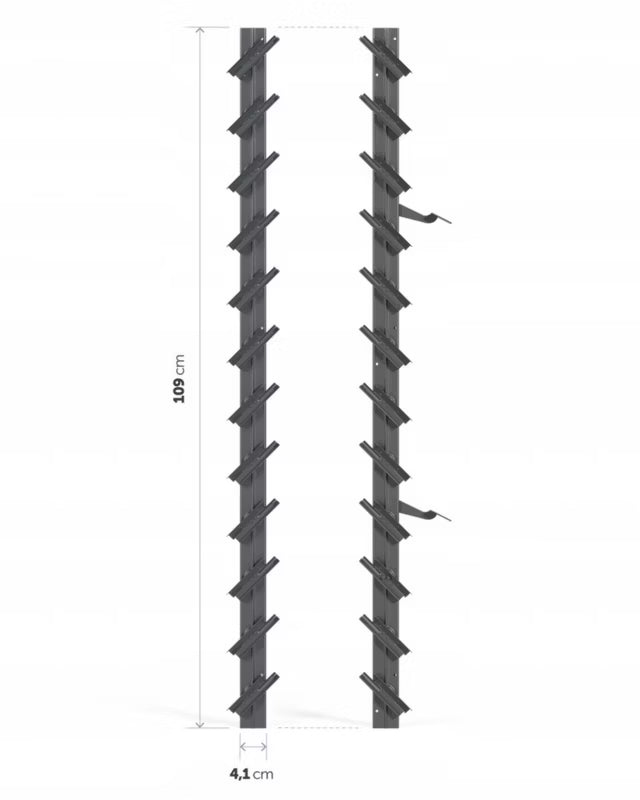 Jalousi Beslag 109 cm Antracit Stål