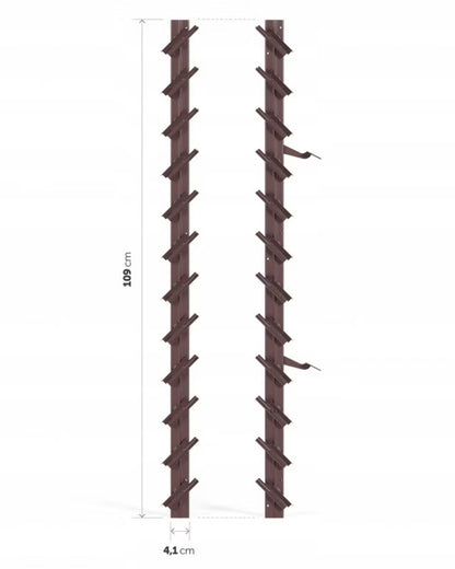 Jalousi Beslag 109 cm Brun Stål