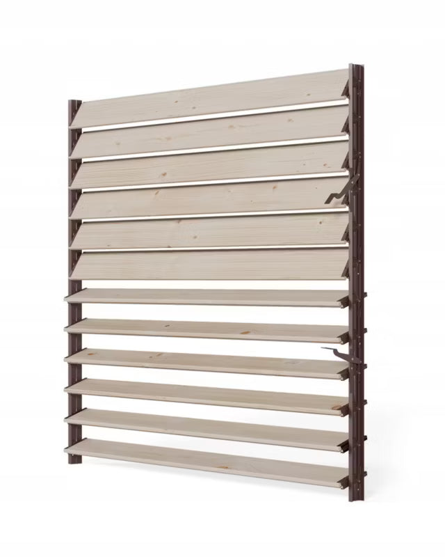 Jalousi Beslag 109 cm Brun Stål