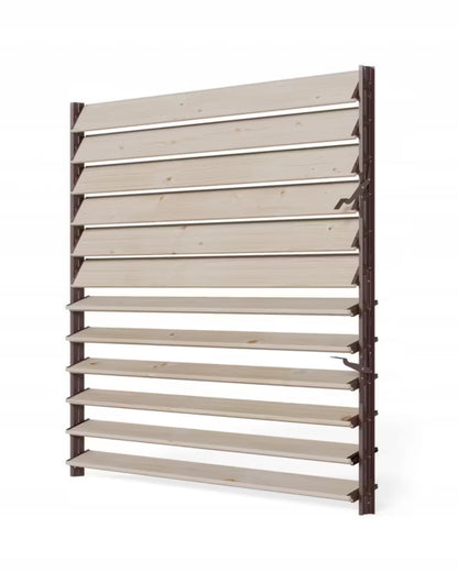 Jalousi Beslag 109 cm Brun Stål