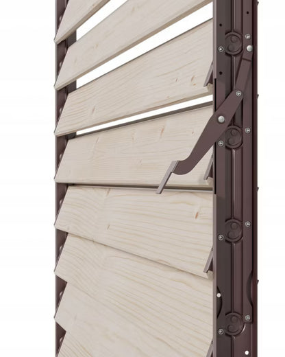 Jalousi Beslag 109 cm Brun Stål