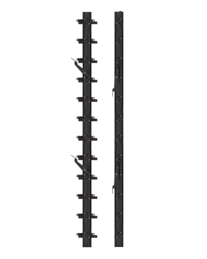 Jalousi Mekanisme 109 cm Sort Aluminium