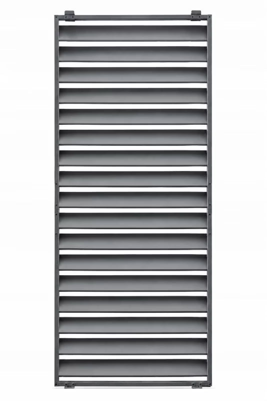 Jalousipanel 89,5x216 cm Antracit Aluminium