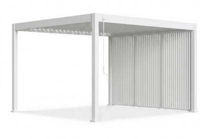 Jalousipanel til Pergola 113,3x233,5 cm Hvid