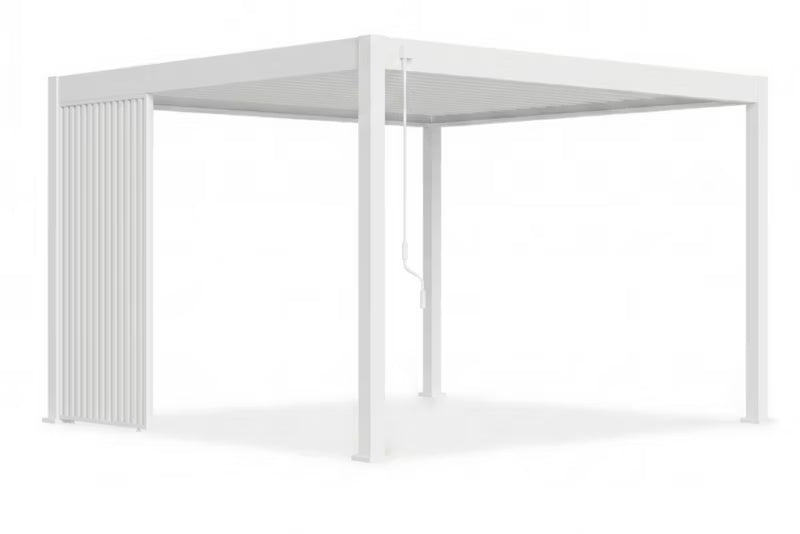 Jalousipanel til Pergola 113,3x233,5 cm Hvid