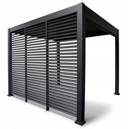 Jalousipanel til Pergola 123,5x239 cm Antracit Aluminium