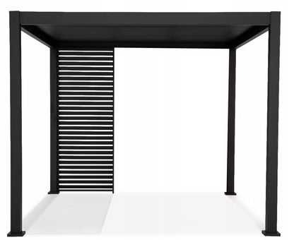 Jalousipanel til Pergola 123,5x239 cm Antracit Aluminium