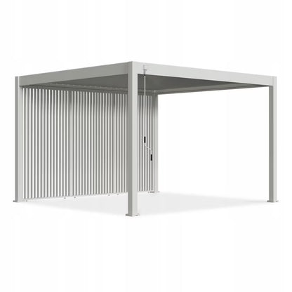Jalousipanel til Pergola 123x233 cm Hvid