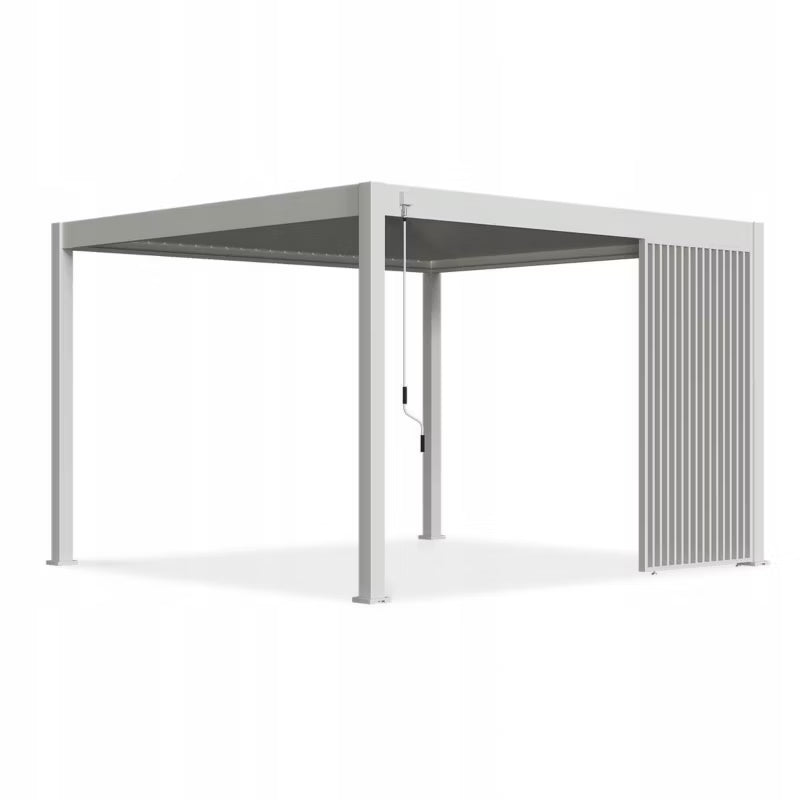 Jalousipanel til Pergola 123x233 cm Hvid