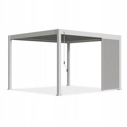 Jalousipanel til Pergola 123x233 cm Hvid