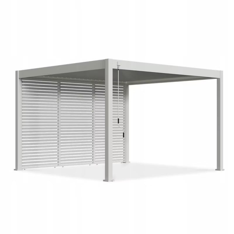 Jalousipanel til Pergola 123,5x233,5 cm Hvid
