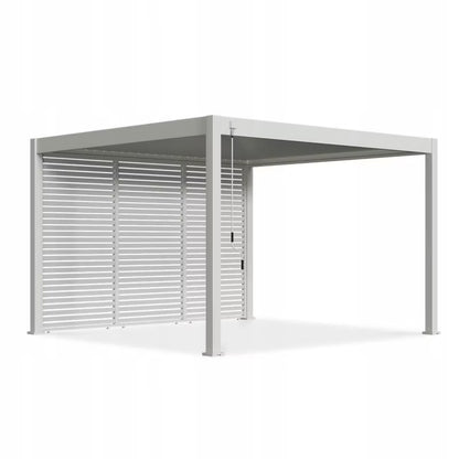 Jalousipanel til Pergola 123,5x233,5 cm Hvid