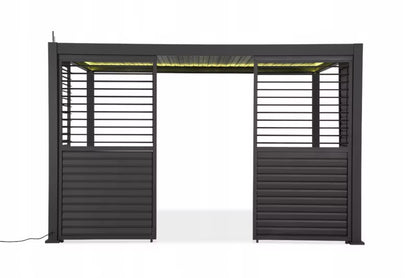 Jalousipanel til Pergola 123,5x239 cm Antracit