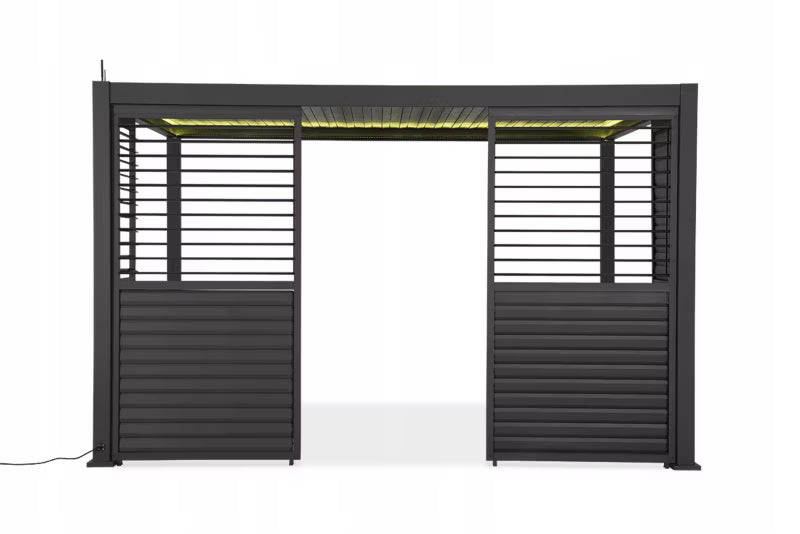 Jalousipanel til Pergola 123,5x239 cm Antracit