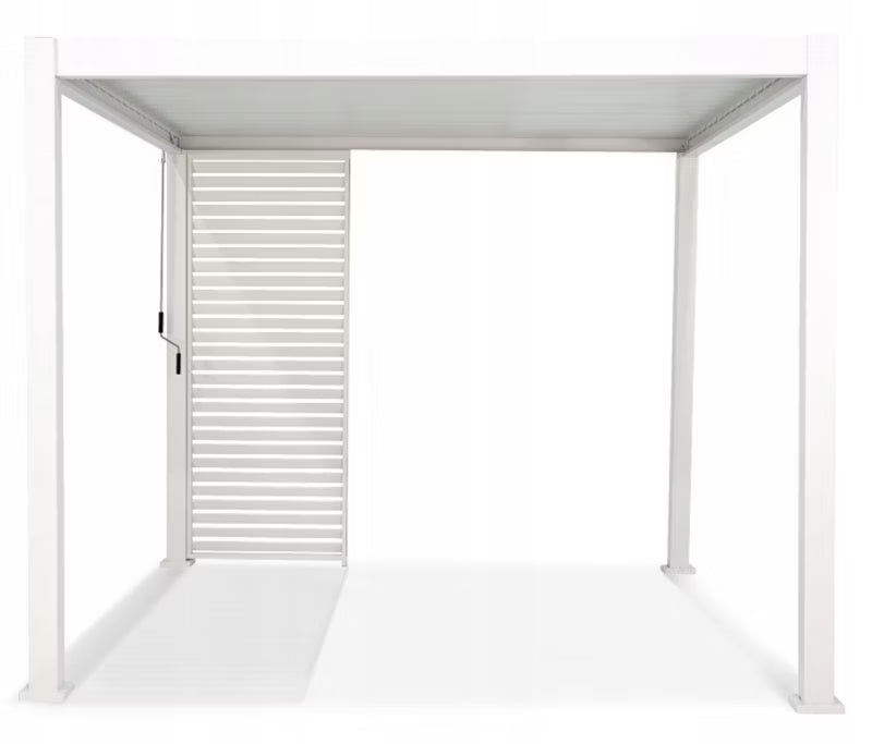 Jalousipanel til Pergola 3m 93x236 cm Hvid Aluminium