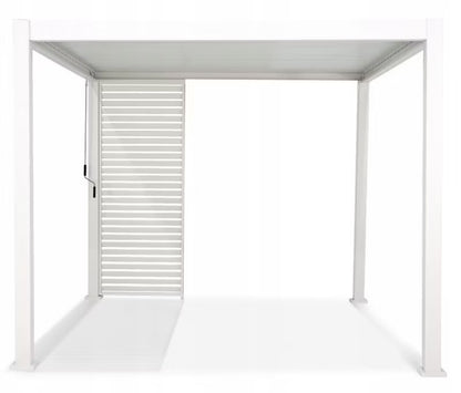 Jalousipanel til Pergola 3m 93x236 cm Hvid Aluminium