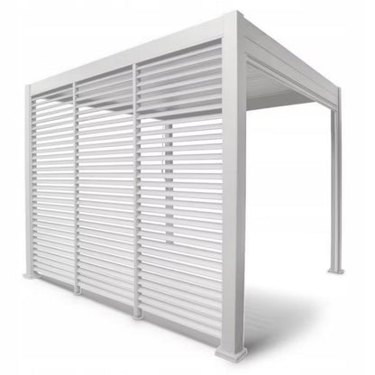 Jalousipanel til Pergola 3m 93x236 cm Hvid Aluminium