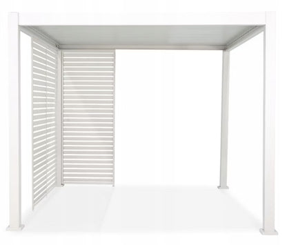 Jalousipanel til Pergola 3m 93x236 cm Hvid Aluminium