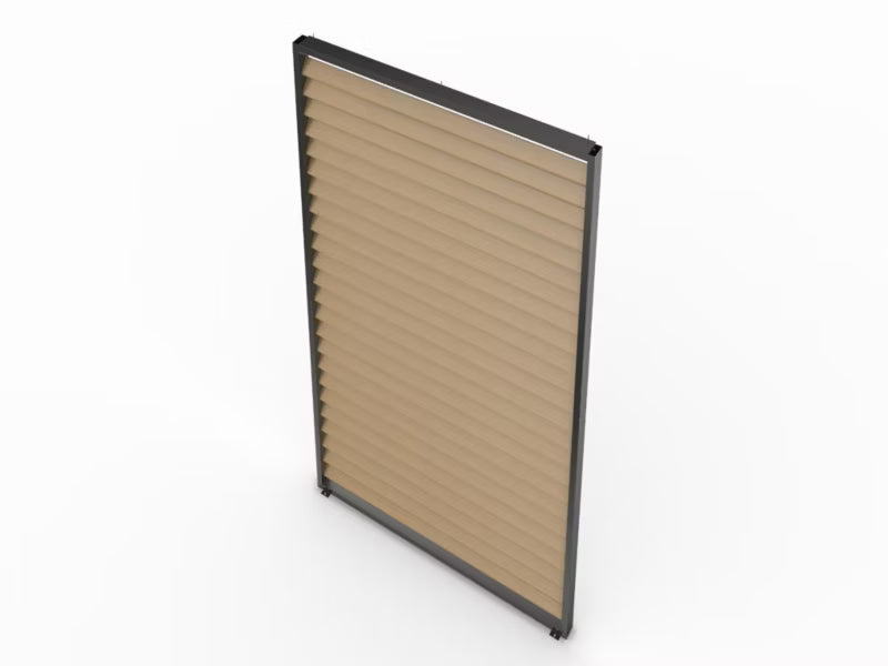 Jalousipanel til Pergola 3 m Aluminium Trælook