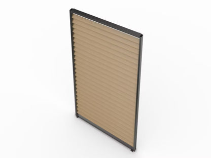 Jalousipanel til Pergola 3 m Aluminium Trælook