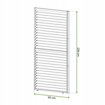Jalousipanel til Pergola 90x238 cm Antracit